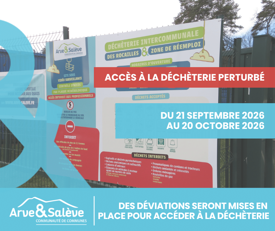 accès à la déchèterie perturbé